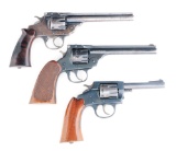 (C) THREE EARLY .22 CALIBER REVOLVERS