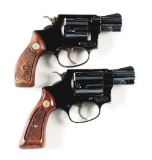(M) LOT OF 2: SMITH & WESSON DOUBLE ACTION REVOLVERS.