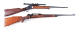 (M) LOT OF 2: WINCHESTER SINGLE SHOT AND MAUSER BOLT ACTION RIFLES.