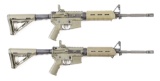 (M) LOT OF 2: CORE AR-15 SEMI AUTOMATIC RIFLES WITH CASES.