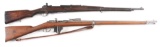 (C) LOT OF 2: SIAMESE MAUSER AND DUTCH BEAUMONT BOLT ACTION RIFLES.