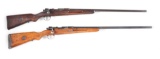 (C) LOT OF 2: MAUSER GEHA 98 SINGLE SHOT, BOLT ACTION, SHOTGUNS.