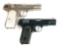 (C) LOT OF TWO: TWO PRE-WAR COLT MODEL M SEMI-AUTOMATIC PISTOLS- 1903 & 1908.