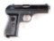 (C) NAZI MARKED CZ MODEL 27 SEMI-AUTOMATIC PISTOL WITH HOLSTER.