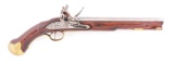 (A) A GOOD BRITISH LONG SEA SERVICE SINGLE SHOT FLINTLOCK PISTOL, CIRCA 1805.