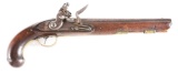 (A) AN 1813 (?) CONTRACT UNITED STATES FLINTLOCK MARTIAL PISTOL WITH BARREL MARKED DERINGER PHILA PA