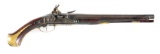 (A) EARLY FRENCH FLINTLOCK HORSEMANS PISTOL.