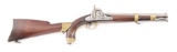 (A) A SPRINGFIELD MODEL 1855 SINGLE SHOT MARTIAL PISTOL WITH SHOULDER STOCK AND 12