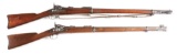 (A) LOT OF 2: SPRINGFIELD 1873 AND 1884 MILITARY PERCUSSION RIFLES.