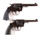 (C) LOT OF TWO: TWO PRE-WAR COLT REVOLVERS.