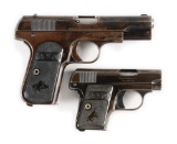 (C) TWO EARLY COLT SEMI-AUTOMATIC PISTOLS: MODEL M 1908 (1913) & MODEL N 1908 (1916).