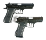 (M) LOT OF 2: TWO ISRAELI MADE IMI DESERT EAGLE PISTOLS.