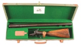 (A) BACK ACTION HAMMER SHOTGUN BY BURROWS OF PRESTON WITH CASE.