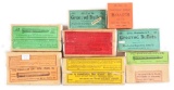 LOT OF EIGHT: EIGHT BOXES OF COLLECTIBLE AMMO AND BULLETS.