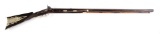 (A) TRYON HALF STOCK PERCUSSION RIFLE.