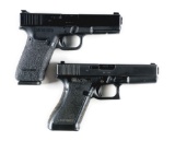 (M) LOT OF TWO: TWO 10MM GLOCK 20 SEMI-AUTOMATIC PISTOLS WITH REPLACEMENT BARRELS, GENERATION 2 AND