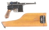 (C) MAUSER C96 BOLO SEMI AUTOMATIC PISTOL, SHANGHAI POLICE MARKED.