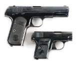 (C) LOT OF TWO: TWO EARLY COLT SEMI-AUTOMATIC PISTOLS - MODEL M (1904) & MODEL N (1925)