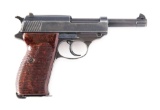 (C) WORLD WAR II NAZI GERMAN WALTHER AC45 P38 SEMI AUTOMATIC PISTOL, WITH HOLSTER.