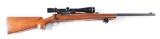 (M) REMINGTON MODEL 40-X BOLT ACTION RIFLE WITH SCOPE.