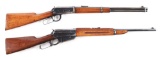 (C) LOT OF TWO: WINCHESTER 94 IN .25-35 AND WINCHESTER 95 IN .30-06.