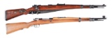 (C) LOT OF 2: BERLIN-LUBECKER 98K & YUGOSLAVIAN M24/47 BOLT ACTION RIFLES.