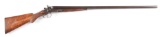 (A) H. PIEPER BELGIAN DOUBLE HAMMER SIDE BY SIDE 12 GAUGE SHOTGUN.