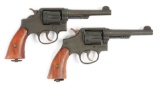 (C) LOT OF TWO: A FINE PAIR OF SMITH & WESSON WORLD WAR II ERA VICTORY MODEL REVOLVERS.