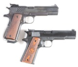 (M) LOT OF 2: CUSTOM 1911 SEMI-AUTOMATIC PISTOL WITH NATIONAL MATCH PARTS ON ESSEX FRAME AND CHIAPPA