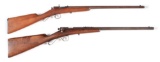 (C) LOT OF 2: WINCHESTER AND SAVAGE BOLT ACTION SINGLE SHOT YOUTH RIFLES.