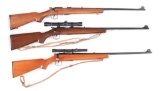 (M) LOT OF 3: NORINCO BOLT ACTION RIMFIRE RIFLES.