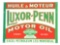 Luxor Penn Motor Oil Porcelain Sign.