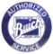 Buick Motor Cars Authorized Service Porcelain Sign.