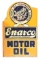 Enarco Motor Oil Die Cut Tin Flange Sign.