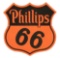 Phillips 66 Gasoline & Motor Oil Porcelain Shield Sign.