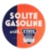 Solite Gasoline Porcelain Curb Sign W/ Ethyl Graphic.