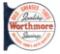 Worthmore Auto Supplies Store Tin Flange Sign.