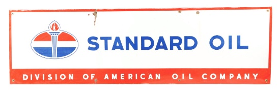 Standard Oil Large Porcelain Strip Sign.