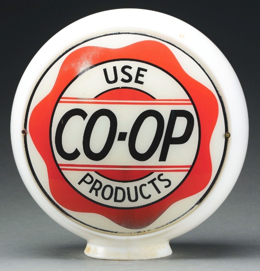 Use Co-Op Products Complete 13.5" Globe On Wide Milk Glass Body.