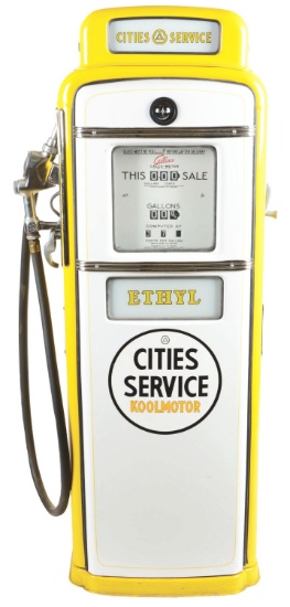 Gilbarco Calco Meter Gas Pump Restored In Cities Service Gasoline.