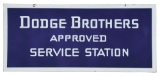 Dodge Brothers Approved Service Station Porcelain Sign.