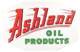 Ashland Oil Products Porcelain Sign W/ Cookie Cutter Framed Edge.