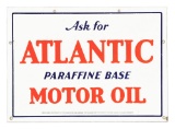 Ask For Atlantic Motor Oil Porcelain Rack Sign.