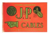 J & P Auto Cables Porcelain Flange Sign.