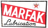 Texaco Marfak Lubrication Porcelain Sign.