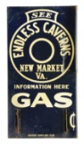 See Endless Caverns Tin Flange Sign W/ Gas Pricer.