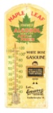 Enarco Motor Oil & White Rose Gasoline Wooden Thermometer.