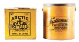 Lot Of 2: Arctic Cup Grease & National Frictionless Compound 50 Pound Grease Cans.