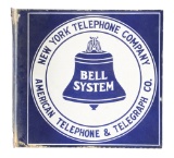 Bell System New York Telephone Company Porcelain Flange Sign.