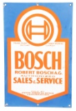 Bosch Authorized Sales & Service Porcelain Sign.